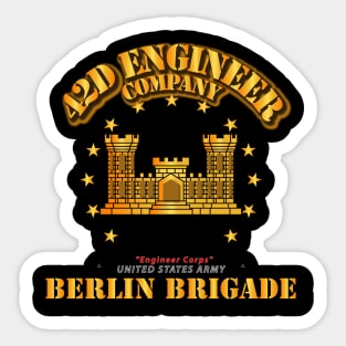 42d Engineer Company - Berlin Brigade Sticker